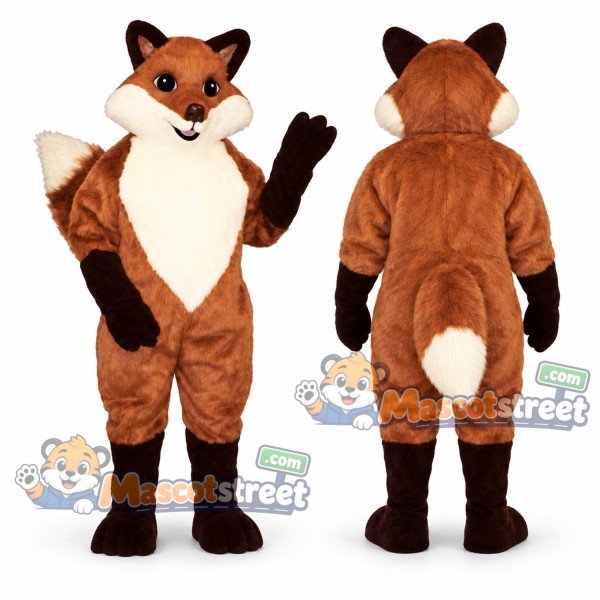 Orange Fox Mascot Costume