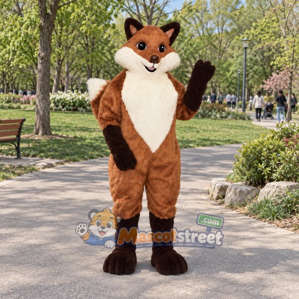 Orange Fox Mascot Costume