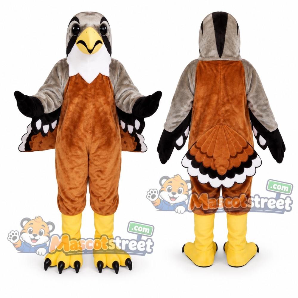 Brown Falcon Mascot Costume Brown Falcon Mascot Costume