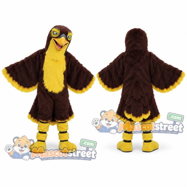 Brown Falcon Mascot Costume