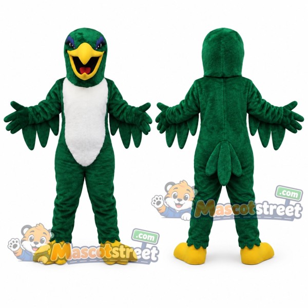 Green Falcon Mascot Costume