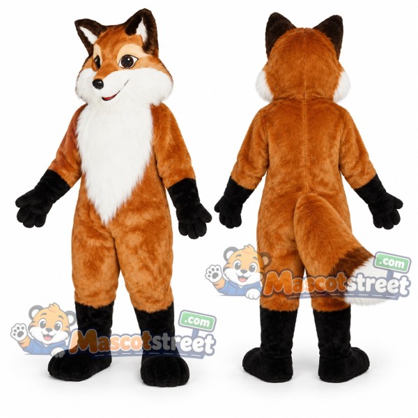 Orange Fox Mascot Costume