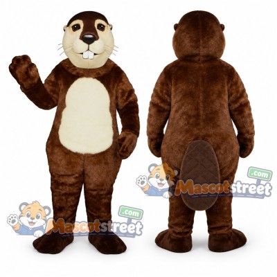 Brown Beaver Mascot Costume Brown Beaver Mascot Costume