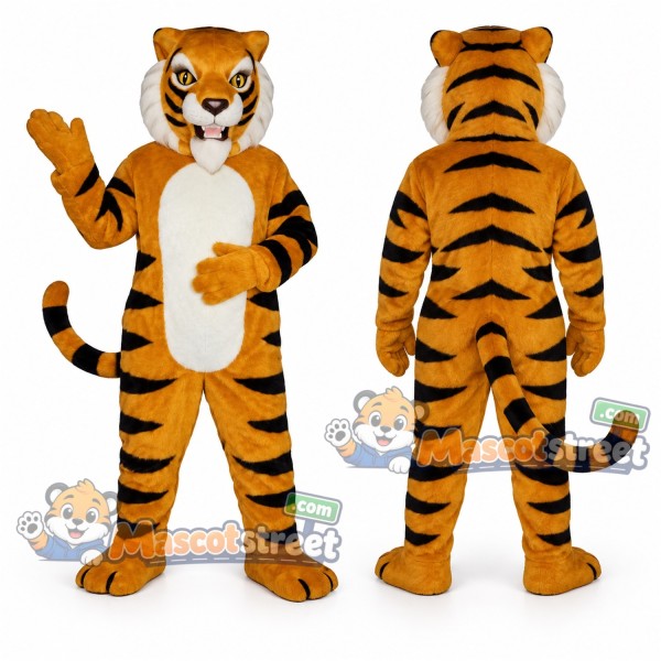 Orange Tiger Mascot Costume