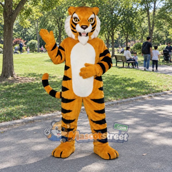 Orange Tiger Mascot Costume