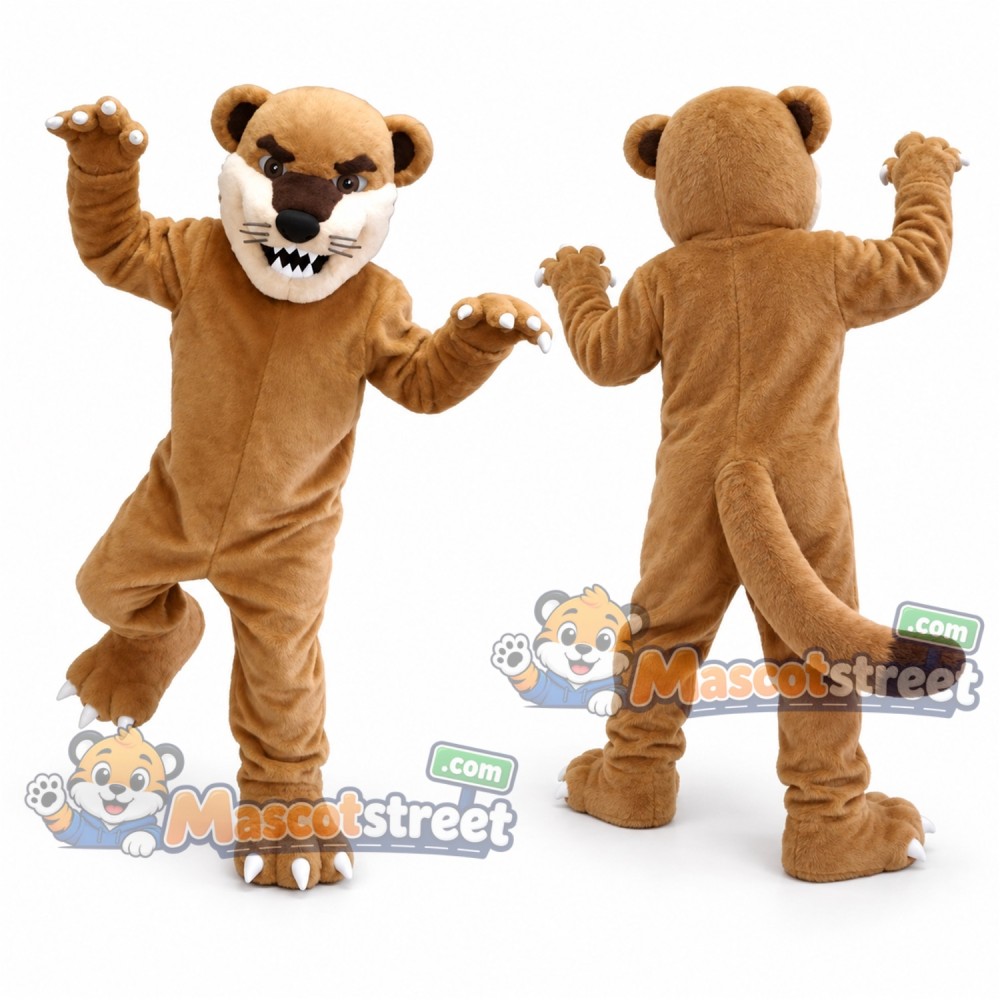Tan Wildcat Mascot Costume