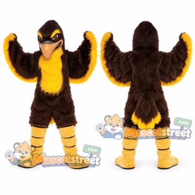 Brown Falcon Mascot Costume Brown Falcon Mascot Costume