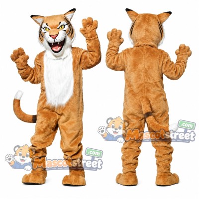 Orange Wildcat Mascot Costume