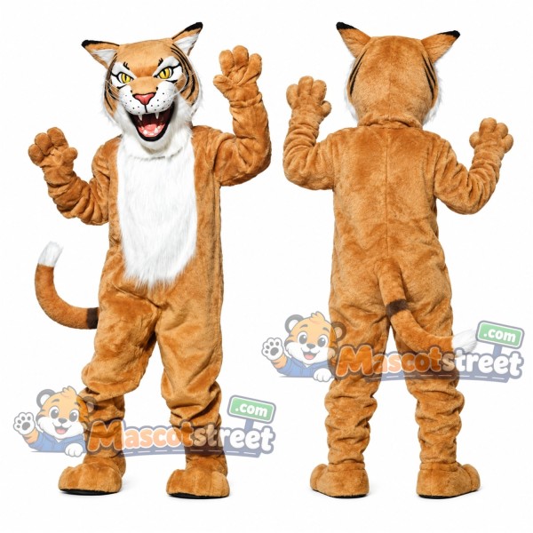 Orange Wildcat Mascot Costume