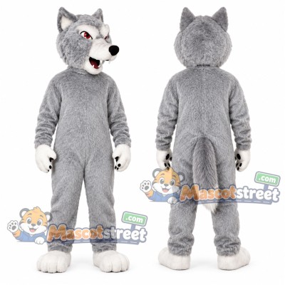 Gray Wolf Mascot Costume