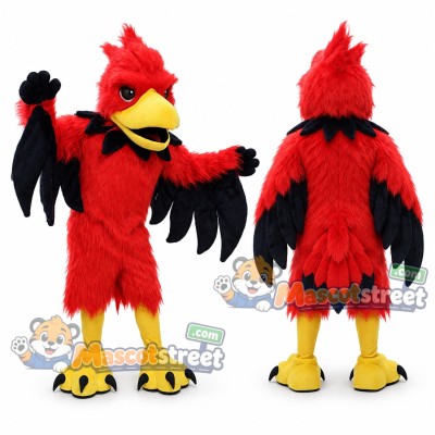 Red Firebird Mascot Costume