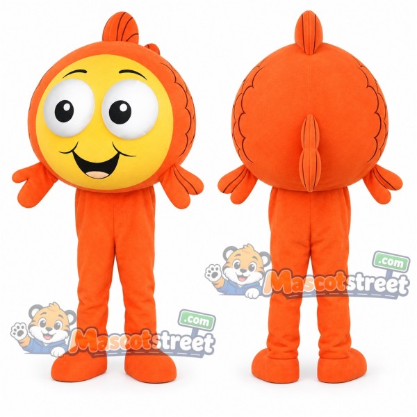 Orange Fish Mascot Costume