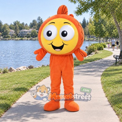 Orange Fish Mascot Costume