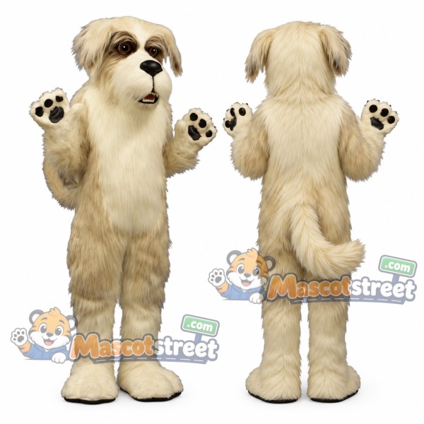 Tan Dog Mascot Costume
