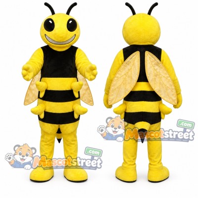 Yellow and Black Bee Mascot Costume Yellow and Black Bee Mascot Costume
