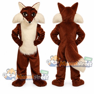 Brown Fox Mascot Costume