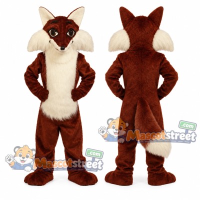Brown Fox Mascot Costume Brown Fox Mascot Costume