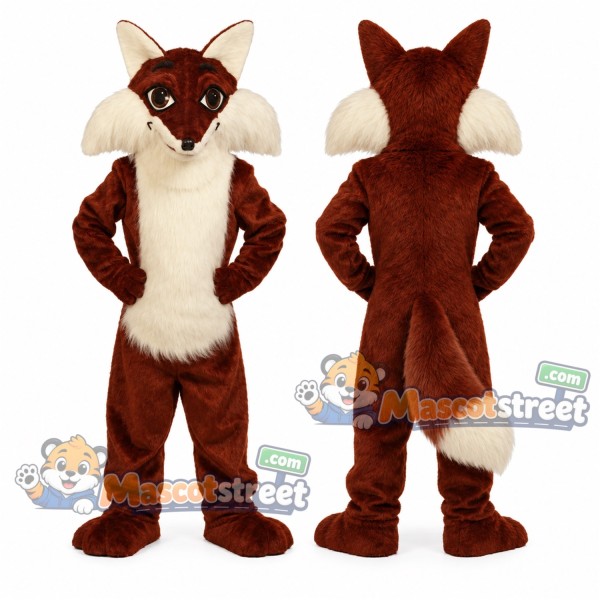 Brown Fox Mascot Costume