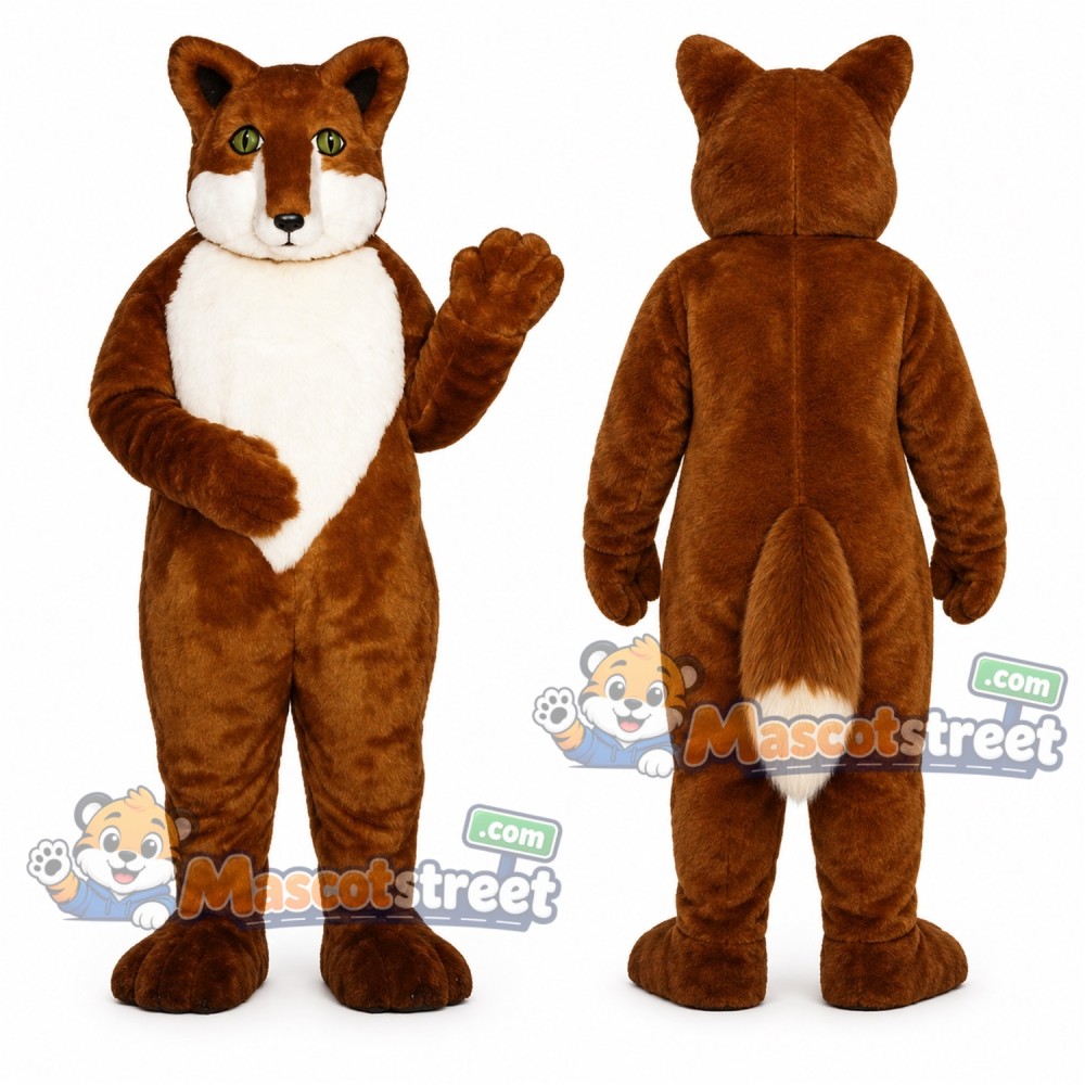 Brown Fox Mascot Costume Brown Fox Mascot Costume