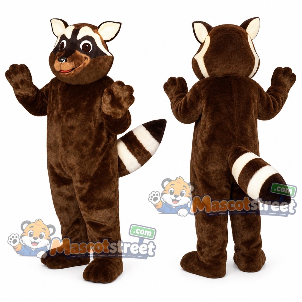 Brown Raccoon Mascot Costume Brown Raccoon Mascot Costume