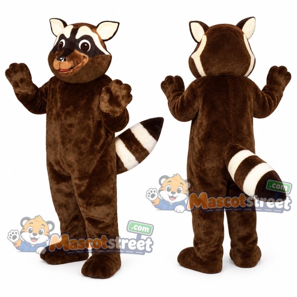 Brown Raccoon Mascot Costume