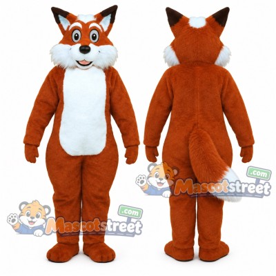 Orange Fox Mascot Costume