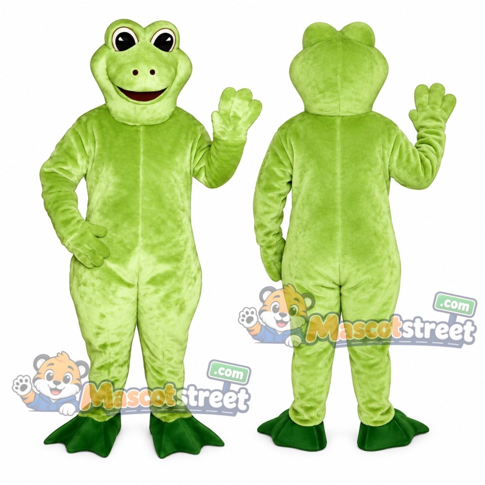 Green Frog Mascot Costume