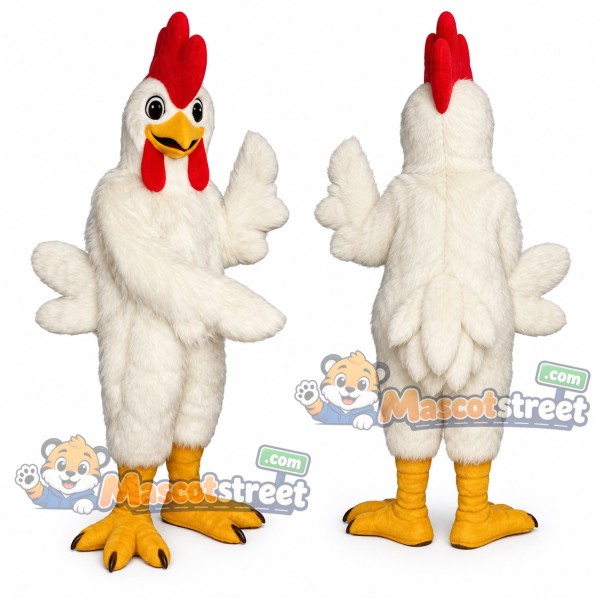 White Chicken Mascot Costume
