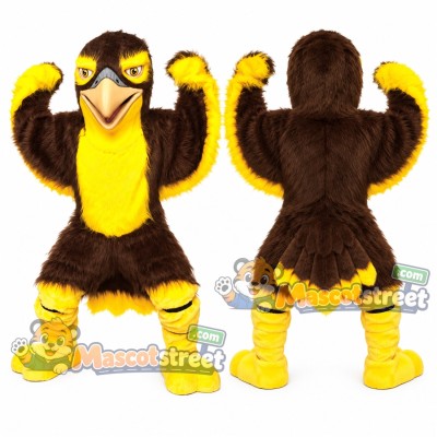 Brown Falcon Mascot Costume Brown Falcon Mascot Costume