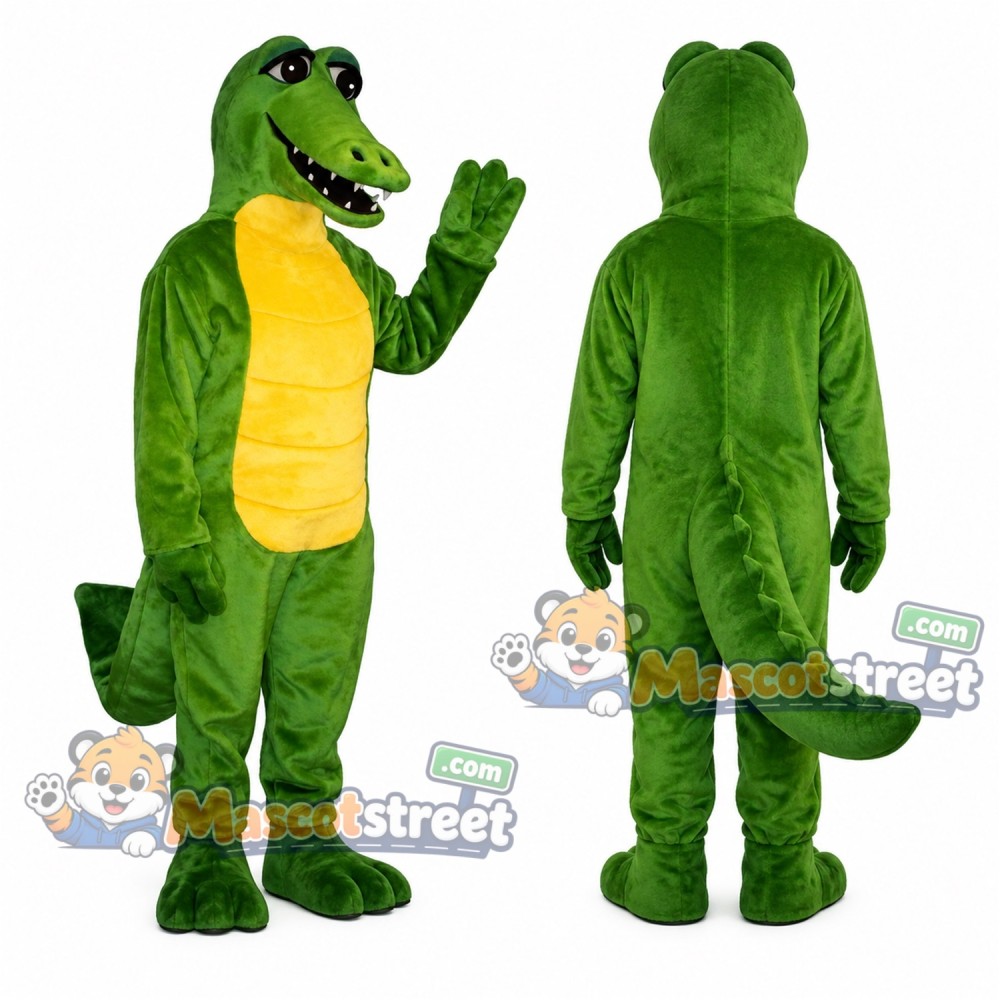 Green Crocodile Mascot Costume Green Crocodile Mascot Costume