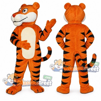Orange Tiger Mascot Costume