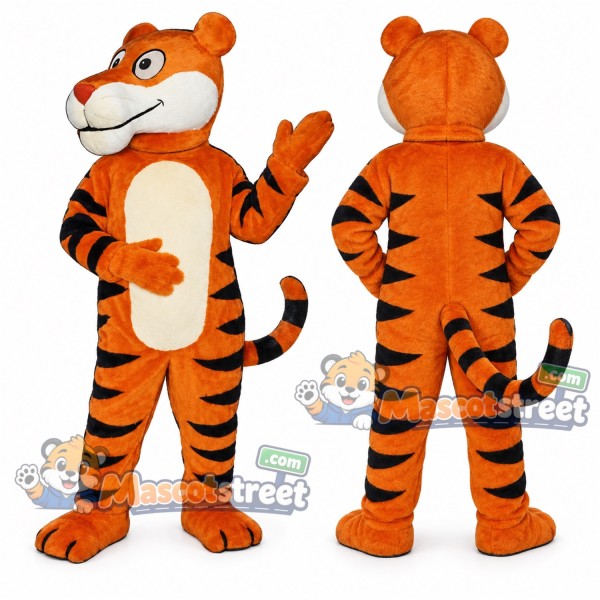 Orange Tiger Mascot Costume