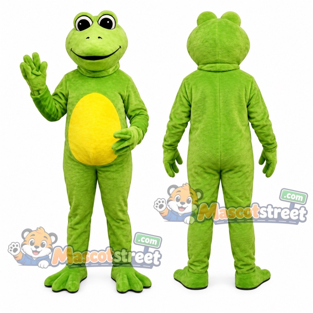 Green Frog Mascot Costume Green Frog Mascot Costume