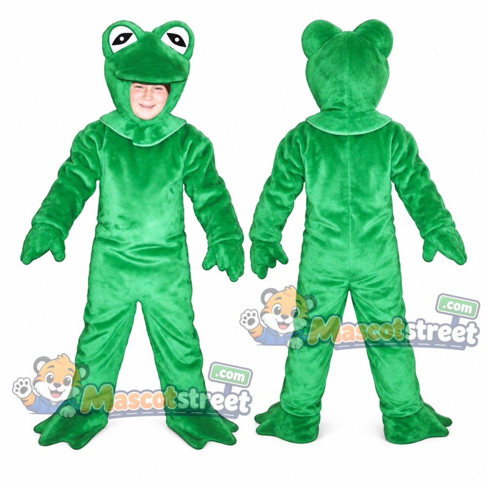 Green Frog Mascot Costume Green Frog Mascot Costume