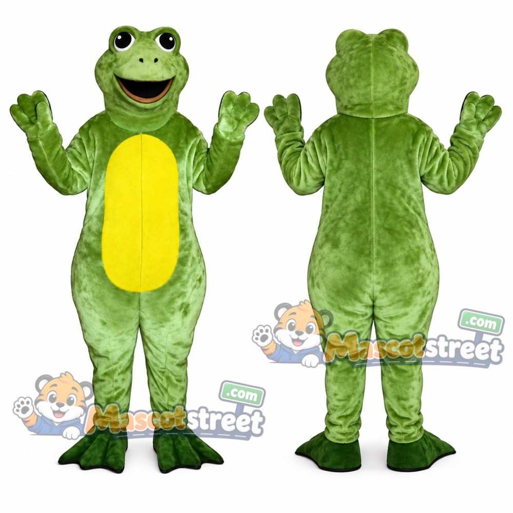Green Frog Mascot Costume Green Frog Mascot Costume
