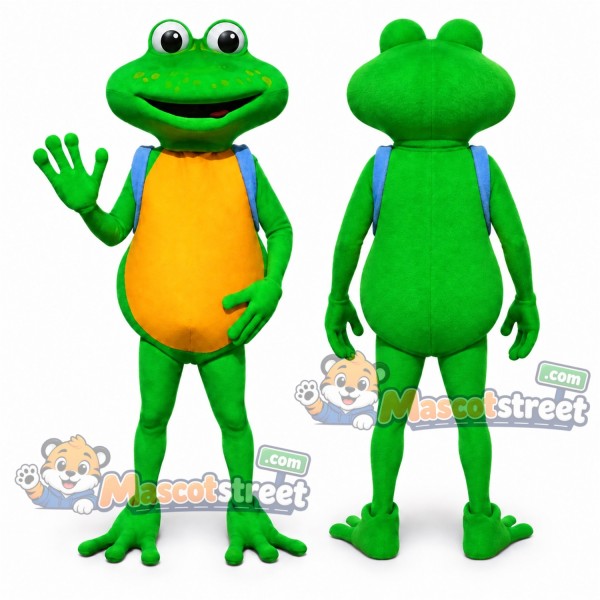 Green Frog Mascot Costume