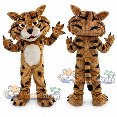Brown Tiger Mascot Costume Brown Tiger Mascot Costume