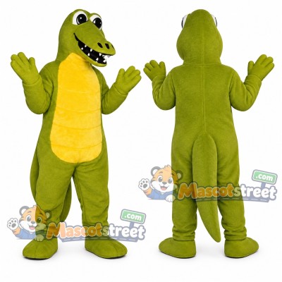 Green Crocodile Mascot Costume Green Crocodile Mascot Costume