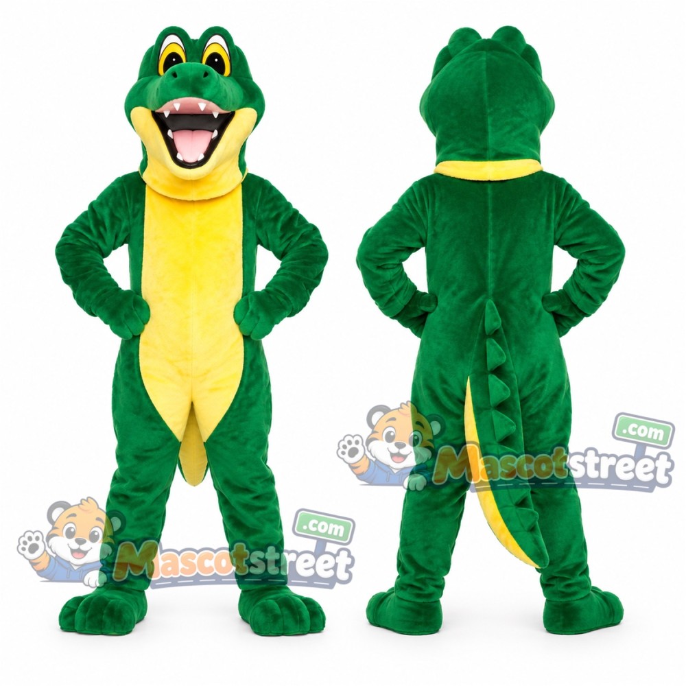Green Crocodile Mascot Costume Green Crocodile Mascot Costume