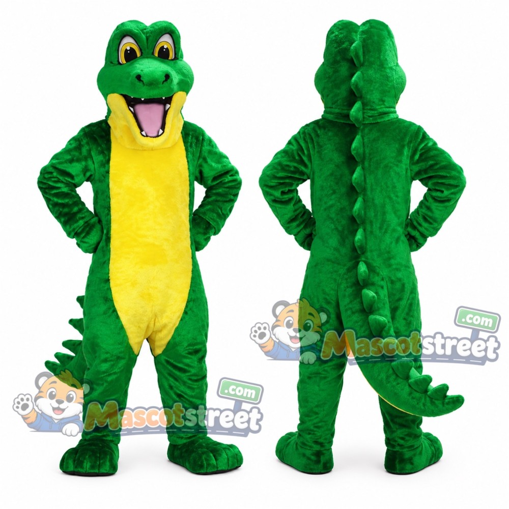 Green Crocodile Mascot Costume Green Crocodile Mascot Costume