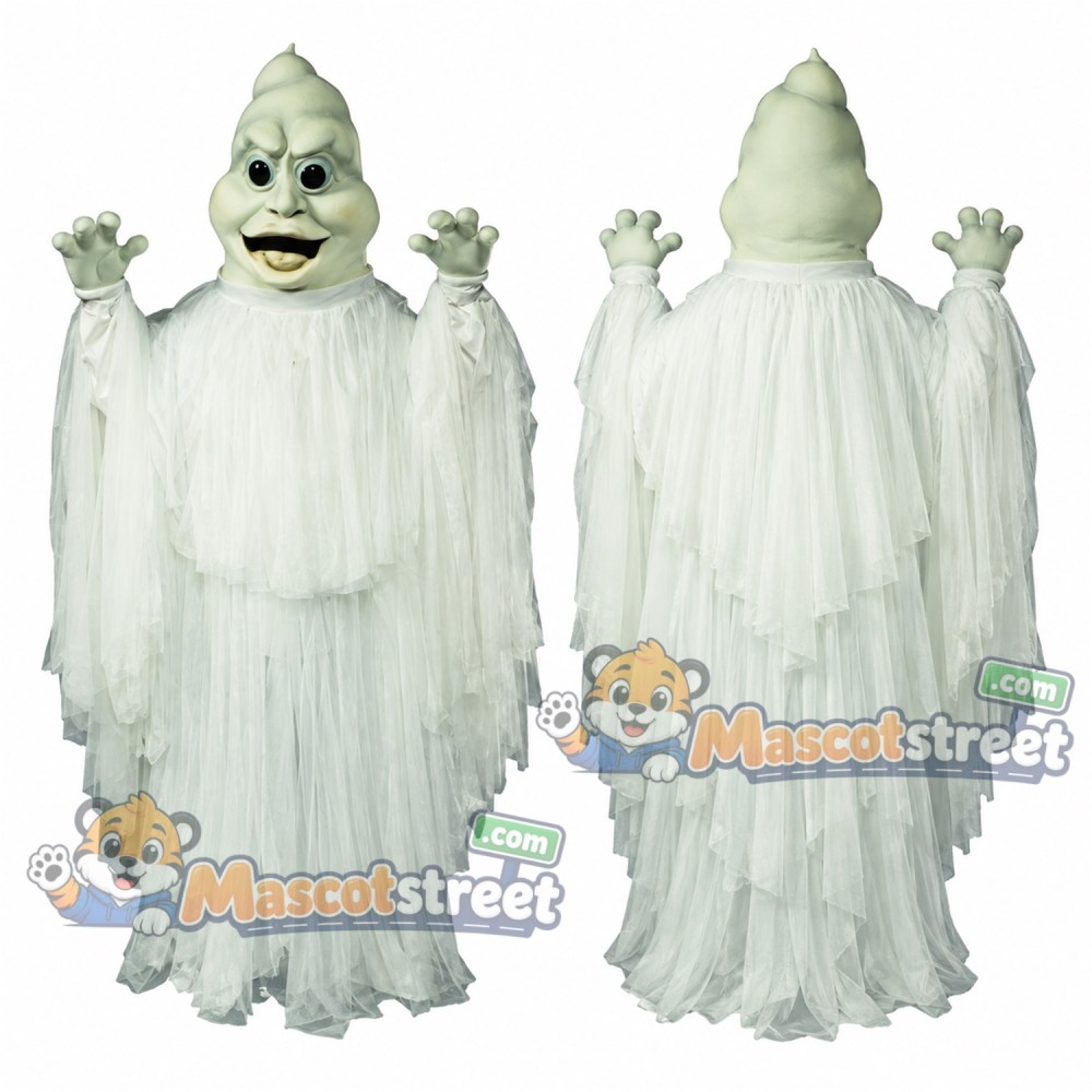 White Ghost Mascot Costume