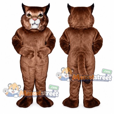 Brown Wildcat Mascot Costume
