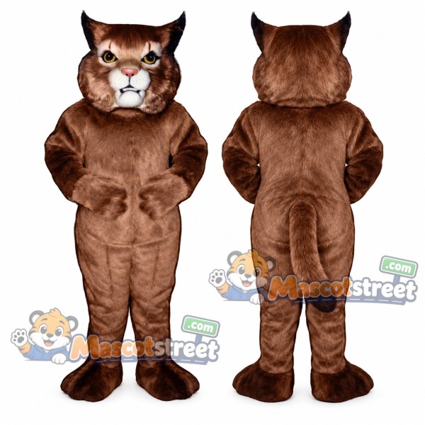 Brown Wildcat Mascot Costume