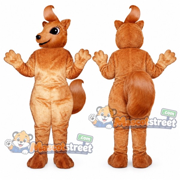 Brown Squirrel Mascot Costume