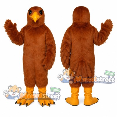 Brown Hawk Mascot Costume Brown Hawk Mascot Costume