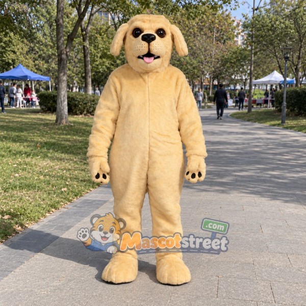 Tan Labrador Mascot Costume
