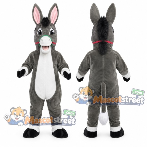 Gray Donkey Mascot Costume