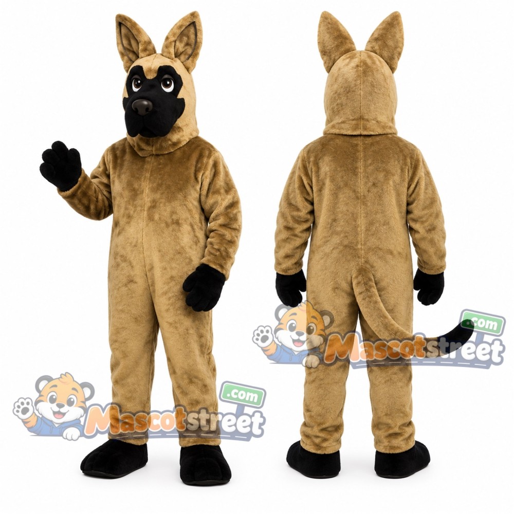 Tan Great Dane Mascot Costume