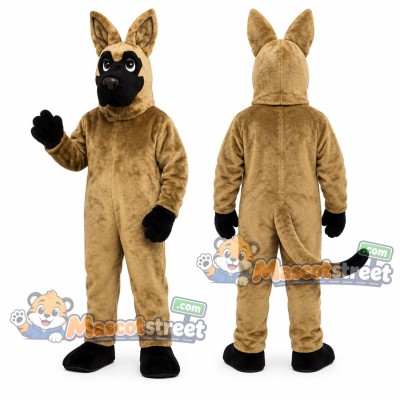 Tan Great Dane Mascot Costume