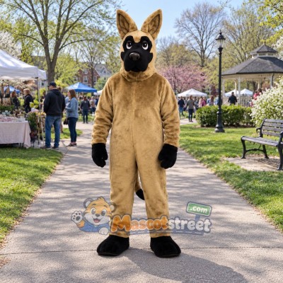 Tan Great Dane Mascot Costume